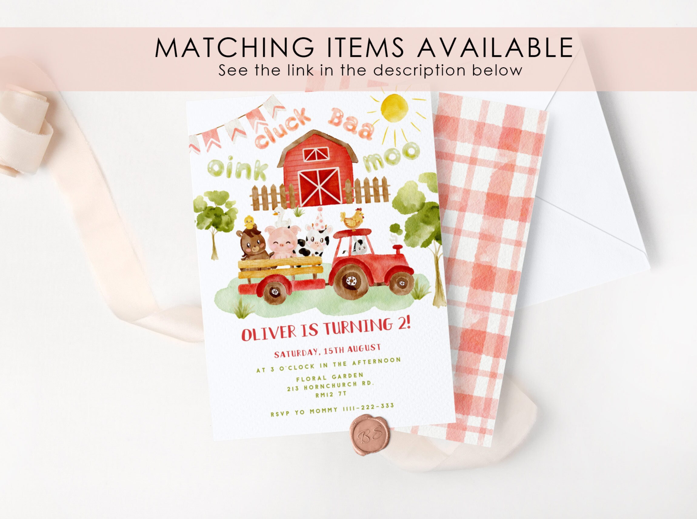 Editable Farm Animals Favor Tag. Red Farm Thank You Tag. Red Tractor ...