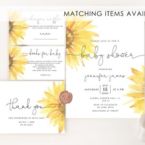 Sunflower Custom Sign Template, Rustic Wedding or Bridal Shower Table Sign. Create Your Custom Sign. Instant Download #sun1 image 5