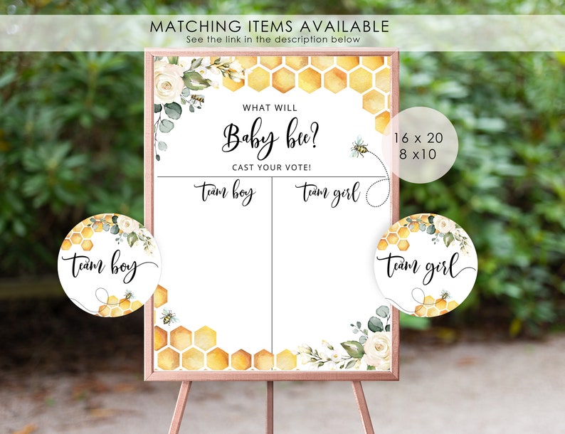 Bee advice and wishes card. Advice card for new parents. Advice cards for gender neutral baby shower. Instant download #bee image 2