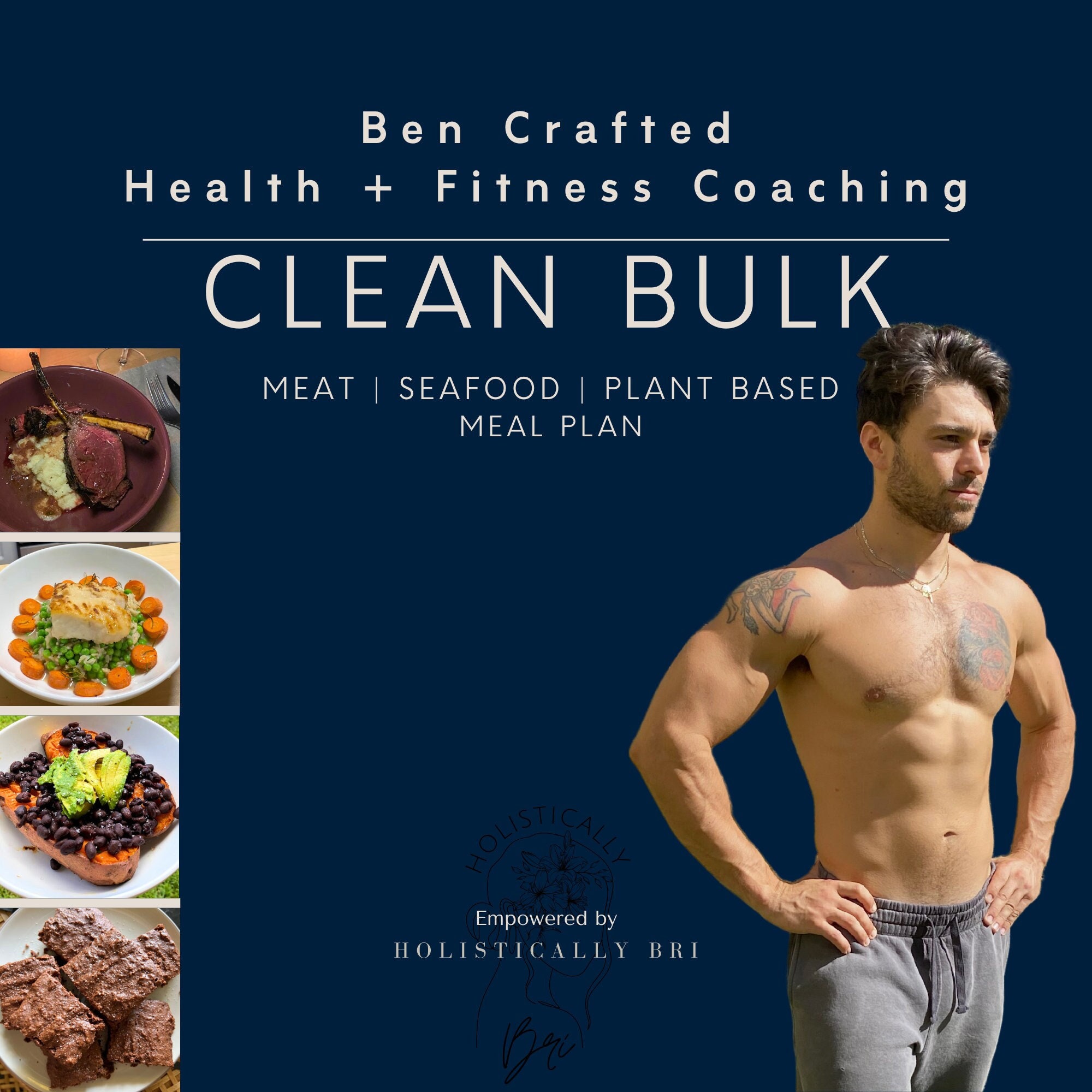 Ben's Clean Bulk Meal plan | Muscle Building | Whole Food Nutrition | Holistic Health | Holistic Nutrition | Fat loss Mealplan