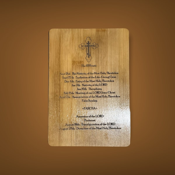 Christian Orthodox Calendar Etsy
