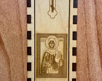 Baptismal candle storage commemorative display box