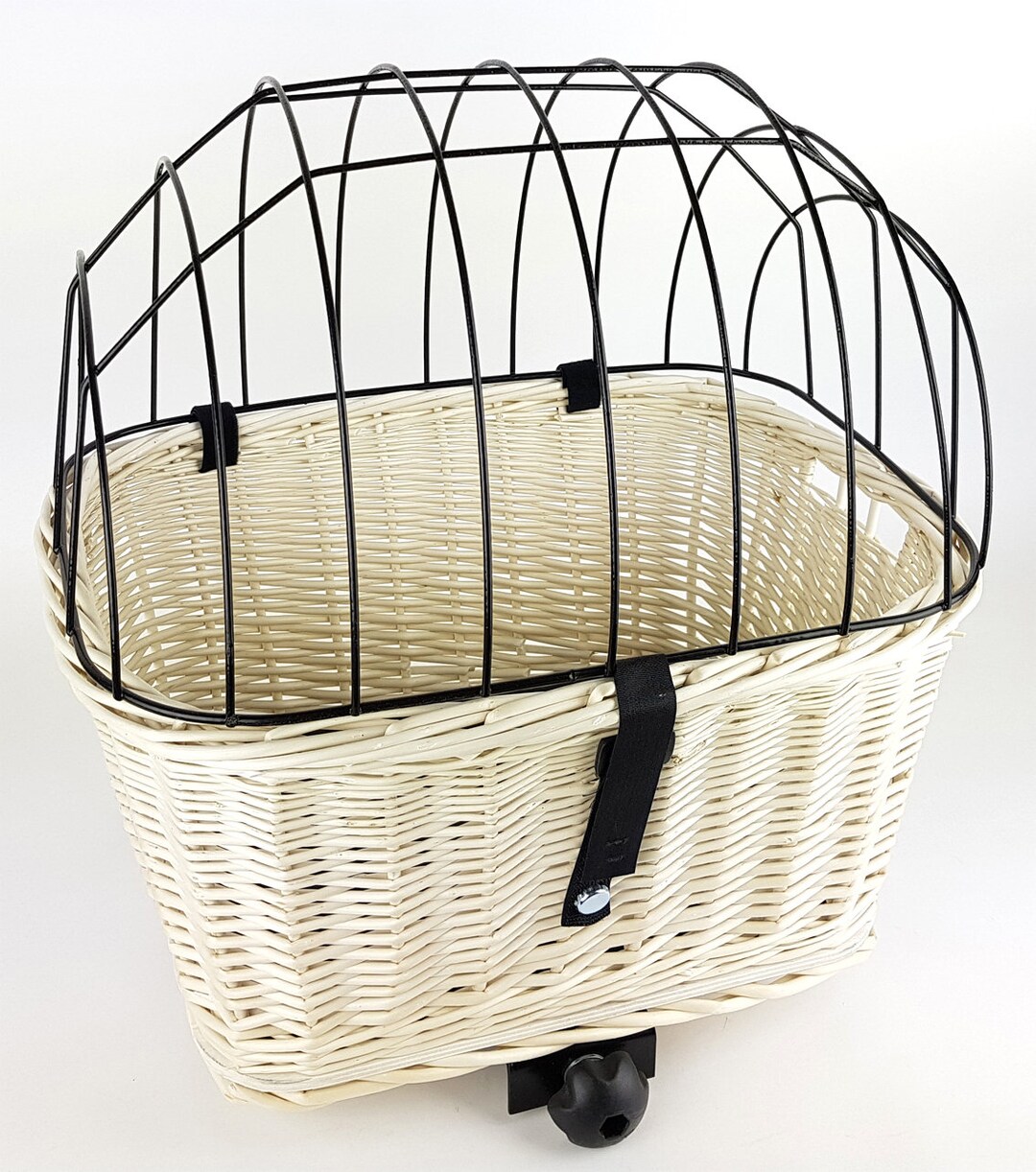 Produktbild von Hundekorb Fahrrad Hinten 10kg Hundefahrradkorb Aus Weide Mit Gitter Für Hundekorb Für Fahrrad
