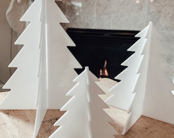 SVG Tree Stand Decor - Collapsable Tree, Home Decor, Holidays, Christmas Decor, Glowforge, DIY Template