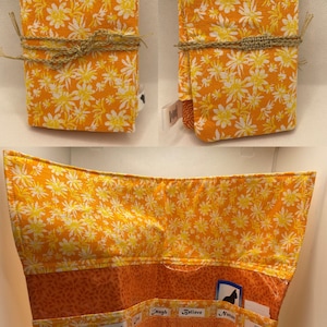 Essential Oil Pouch Roll up Carrying Bag Vinyl Lining 7 pockets
