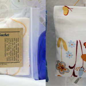 Organic Lavender Sachet: Cotton Removable Cover