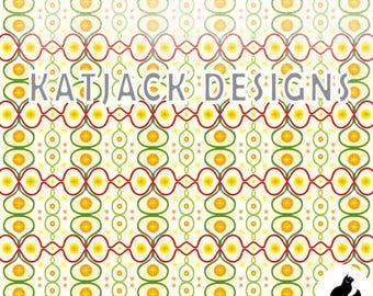Holiday Cheer Yellow Scrapbook Paper: PNG Background Graphic Digital File (12x12in High Resolution)