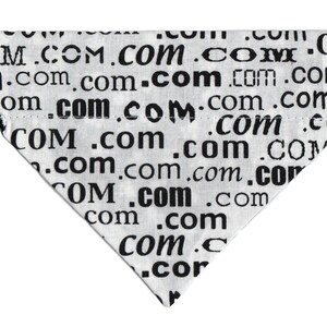 DOT COM Dog Bandana, Teacup Dog Bandana, Small Dog Bandana, Reversible, Computer, Internet, Cat Bandana, Gift for Puppy, Chihuahua, Yorkie