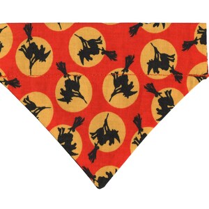 HALLOWEEN WITCH Dog Bandana, Toy & Teacup Dog Bandana, Puppy Halloween Bandana, Cat Halloween Bandana, Moon Bandana, Dog Gift, Cat Gift