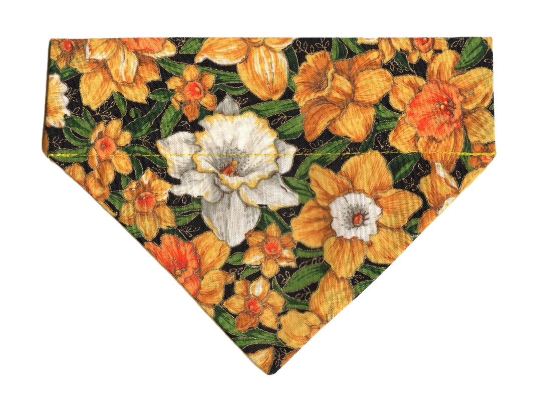 DAFFODIL Puppy Dog Bandana Small Dog Bandana Teacup Dog Cat Etsy