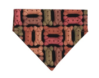 DOG TREATS Puppy Dog Bandana, Teacup Dog Bandana, Small Dog Scarf, Dog Bones Bandana, Teacup Dog Clothes, Milkbones Bandana, Gift for Puppy