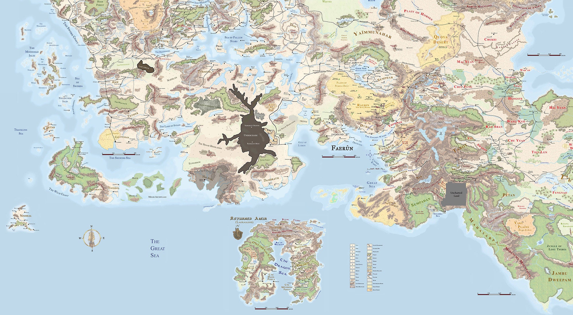 Dnd World Map Faerun