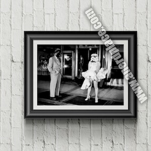 Alternative Star Wars 1 Marilyn - Star Wars Parody Fan Art Print  geek cave boys