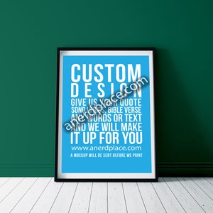 Song Lyrics Poster - Personalised Music Poster - Custom Song Gifts - ALL SIZES - Choose Colour and Lyrics - Music Lyrics Print Home Decor