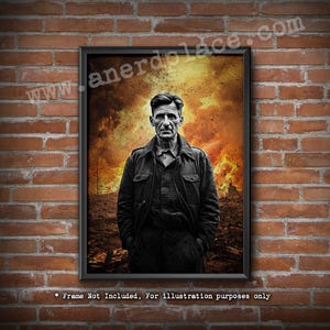 Orwells Future 2 - Wall Art Print Surreal Abstract Home Décor Gift Nerd gift for him or her Nerd Geek