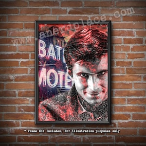 Movie Maniac 7 - Classic Horror Tribute Digitally Painted Art Print for Man Cave Halloween
