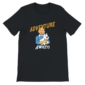 Tin Tin Adventure Awaits Premium Unisex Crewneck T-shirt | Bella + Canvas 3001