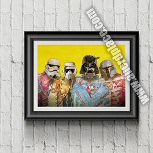 Alternative Star Wars 3 Star Wars Sgt Pepper - Star Wars Parody Fan Art Print  geek cave boys