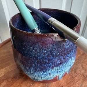 Hand Thrown Paint Brush Cup