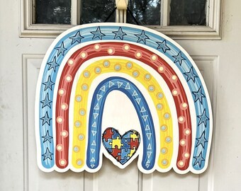 Welcome to Our Home, Rainbow Colored Welcome Sign, LGBTQ Welcome, Door ...