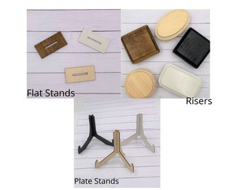 Tiered Tray Risers and Stands, Plate Stands, Riser Stands, Mini Wooden Stands and Risers, Pedestal