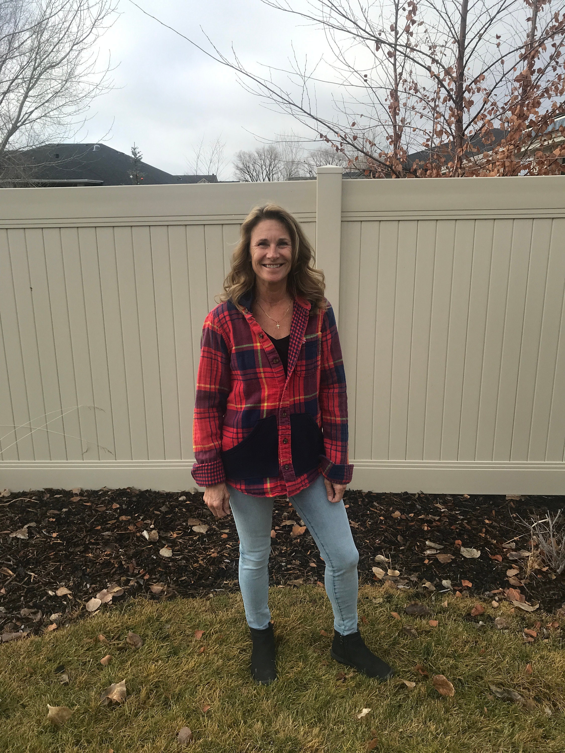 Red Flannel Hoodie - Etsy