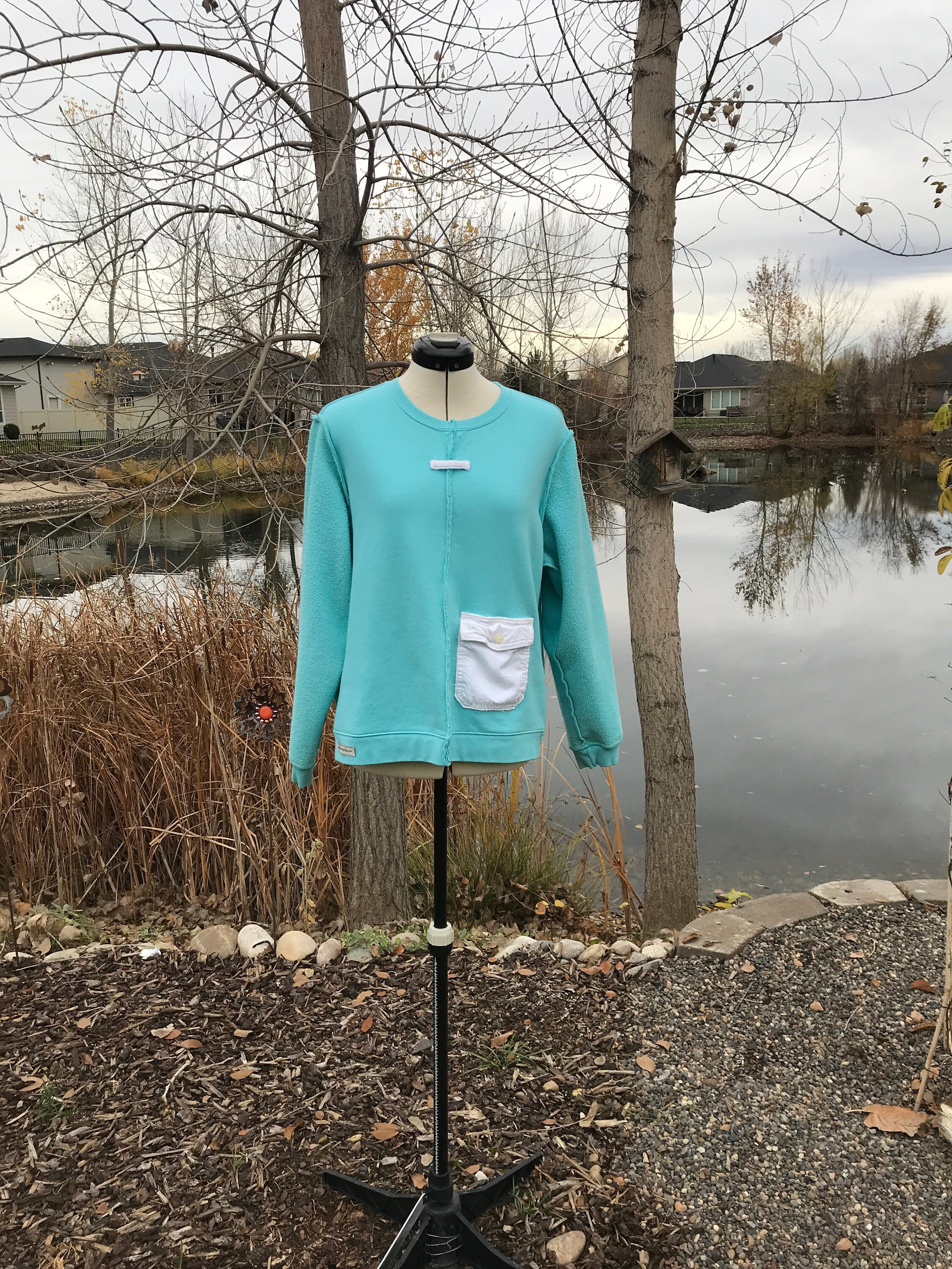 Aqua blue shop sweatshirt