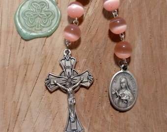 St Therese of Lisieux Hand-Linked Rosary Decade