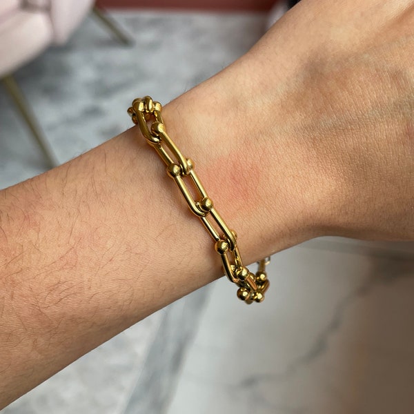 Bracelet en maille épaisse