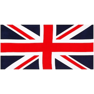 United Kingdom Flag Velour Beach Towel