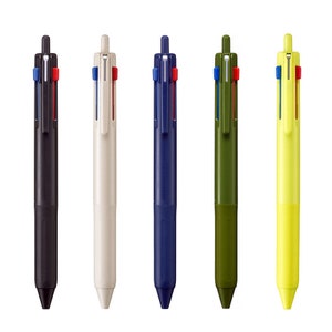 Uni Jetstrahl Multi Stift | 3 Farben Kugelschreiber Alltag Schreiben Hobonichi Journaling Pen Japanisch Briefpapier Schwarz Rot Blau
