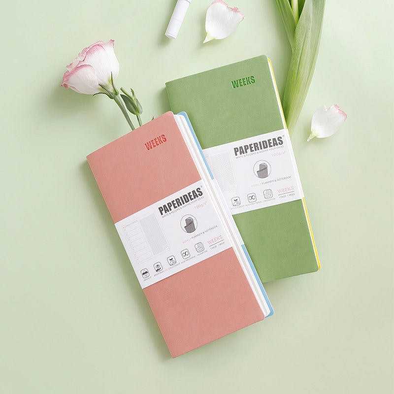 Paperideas Weekly and Monthly Planner Soft Cover Notebook Slim Etsy