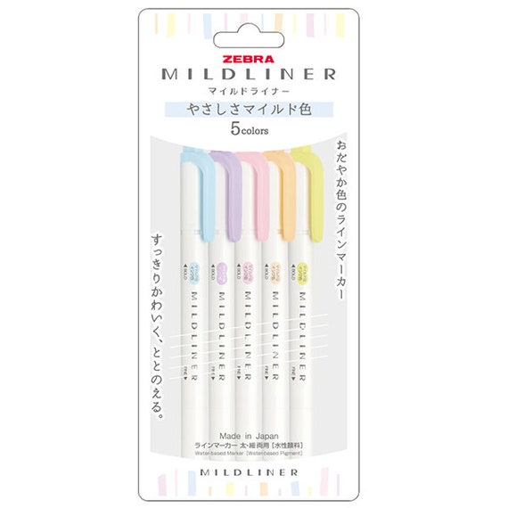 Dual Tip Bible Highlighters With Soft Chisel, 8 Pack No Bleed