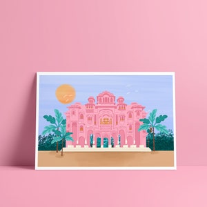 Patrika Gate in the Jungle, Jaipur, India - Unframed Print - Travel Print - India Print - Patrika Gate PrintPoster, Illustration