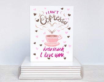 Espresso Love Notecard