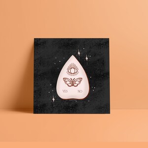Ouija Arrow Unframed Print - Spiritual Print - Halloween Print - Halloween Decor - Symbolism PrintPoster, Illustration