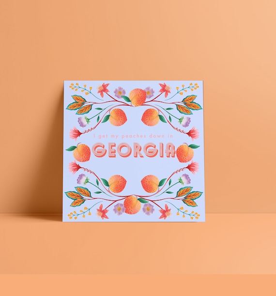 I Get My Peaches Down in Justin Bieber quote Print Etsy