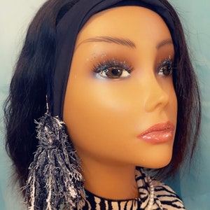 Black/White/Grey Tassels