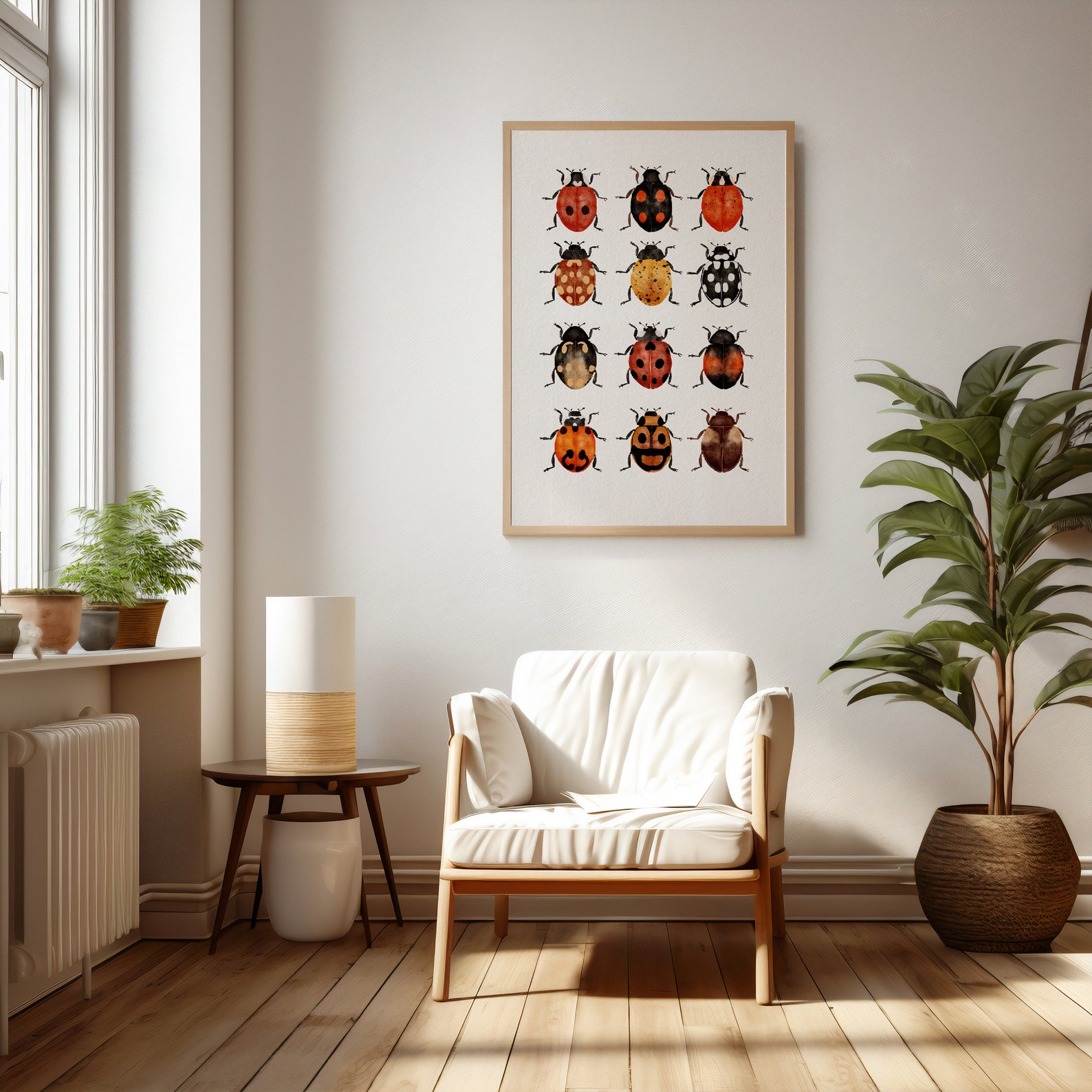 Vintage Ladybug Print | Beetle Collage Wall Art (digital Download) - Etsy