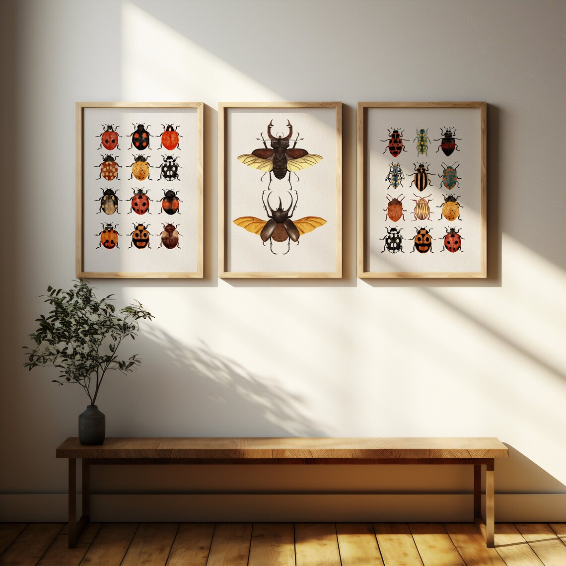 Vintage Ladybug Print | Beetle Collage Wall Art (digital Download) - Etsy