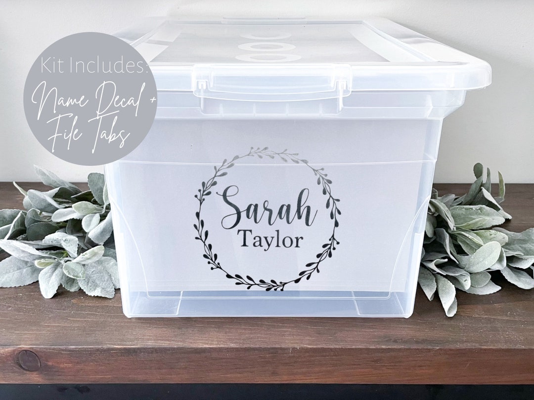 Memory Bin Kit, School Memory Box for Kids, Memory Box Labels, Keepsake