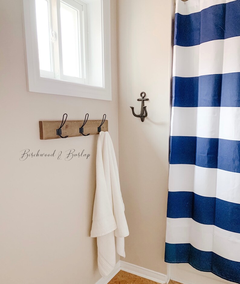 Rustic Wood Hook Rack / Wall Hooks / Wall Hook Rack / Towel Etsy Canada