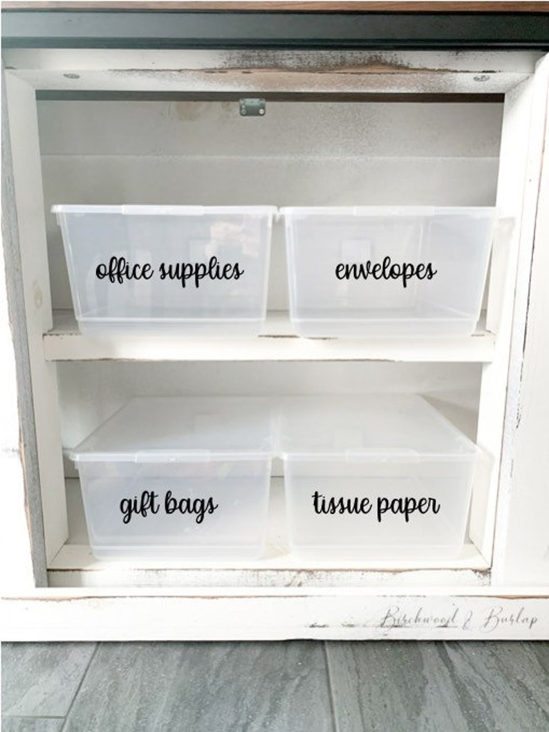 Custom Storage Bin Labels Plastic Bin Labels Toy Bin Labels Etsy