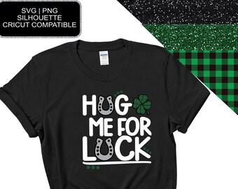 St Patricks Day PNG, Hug Me for Luck PNG