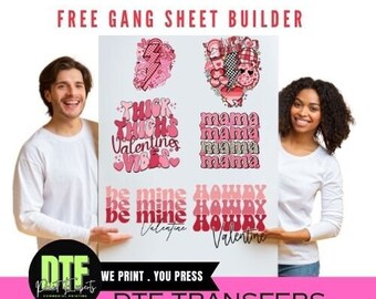 Custom Gang Sheet, Full Color DTF, Shirt Heat Transfer, Ready To Apply, Express DTF, Direct To Film, DTF Screen Print, Bulk Printing