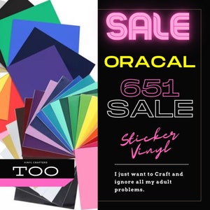 Oracal 651 Vinyl Sheets Permanent Vinyl Silhouette Vinyl - Etsy