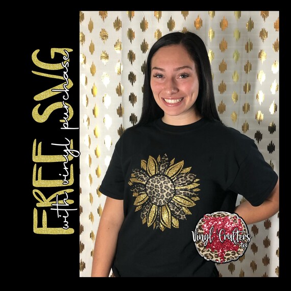 Download Free Sunflower Svg With Heat Transfer Vinyl Sheets Tshirt Etsy