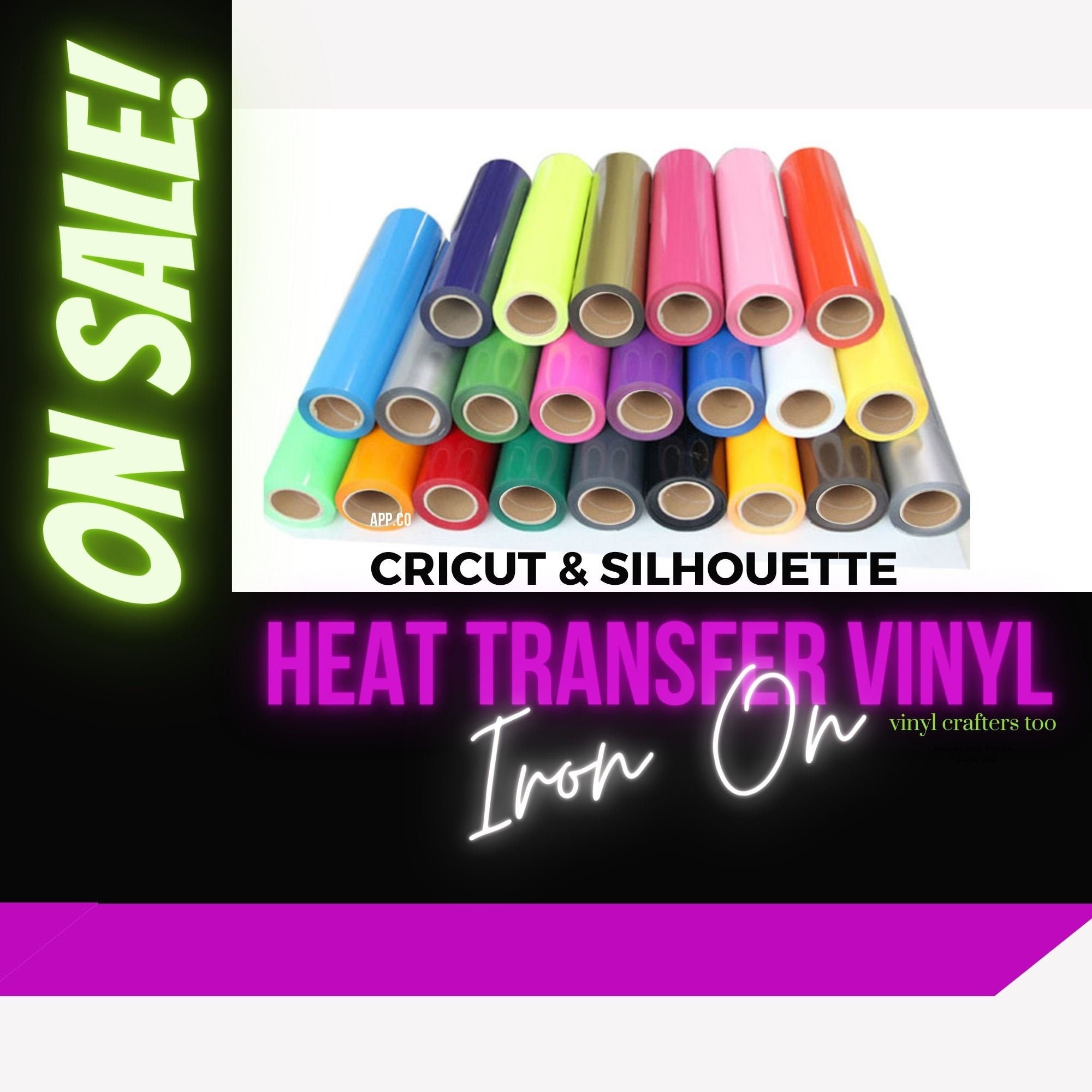 HTV Perfecpress Soft, Heat Transfer Vinyl, Tshirt Vinyl, Iron on Vinyl for  Silhouette Cameo or Cricut 