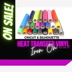 Heat Transfer Vinyl By the yard, Heat Transfer Vinyl by the foot, tshirt vinyl, iron on vinyl, HTV, Cricut Vinyl, Vinyl HTV, Craft Vinyl,