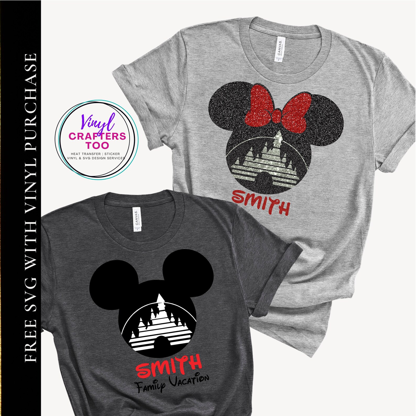 Disney Castle SVG Disney Christmas SVG Disney Family | Etsy